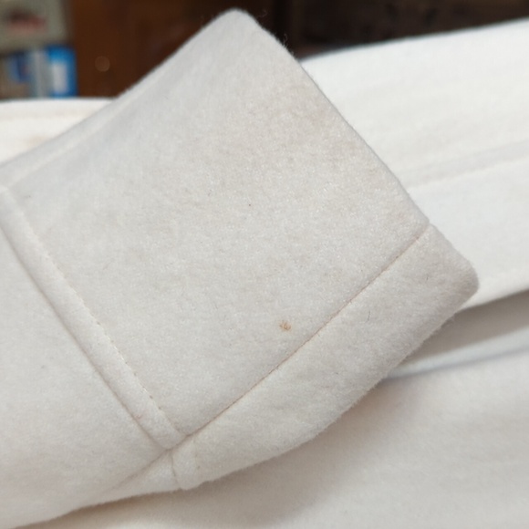 Vintage DKNY white with black and white belt peacoat size 6 - Picture 11 of 15